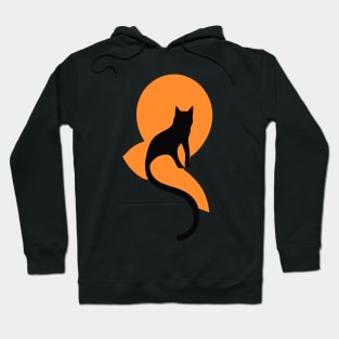 cat with a long tail Hoodie